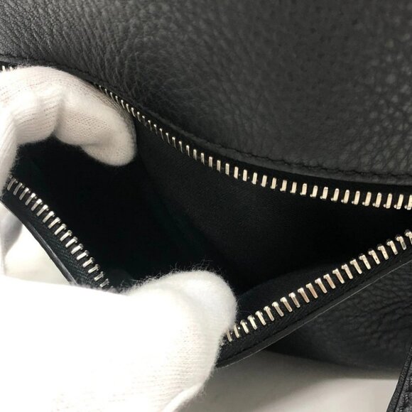 FENDI 8BZ036 By the Way Bijoux Backpack Leather Black/SilverHardware - Picture 4 of 12